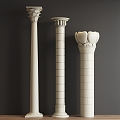 European Column Cylindrical Roman Column 3d model