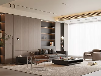 Modern Italian Living Room Sofa Combination 3d model