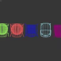 Modern Single Accent Chairs With Various Styles Metal Frames And Colorful Upholstered Seats