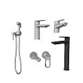 Modern Bathroom And Kitchen Faucet Collection With Handheld Shower And Single Handle Designs