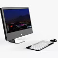 modern computer apple computer 3d model