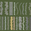 Various Shaped Garden Stepping Stones With Natural Stone Materials And Patterns