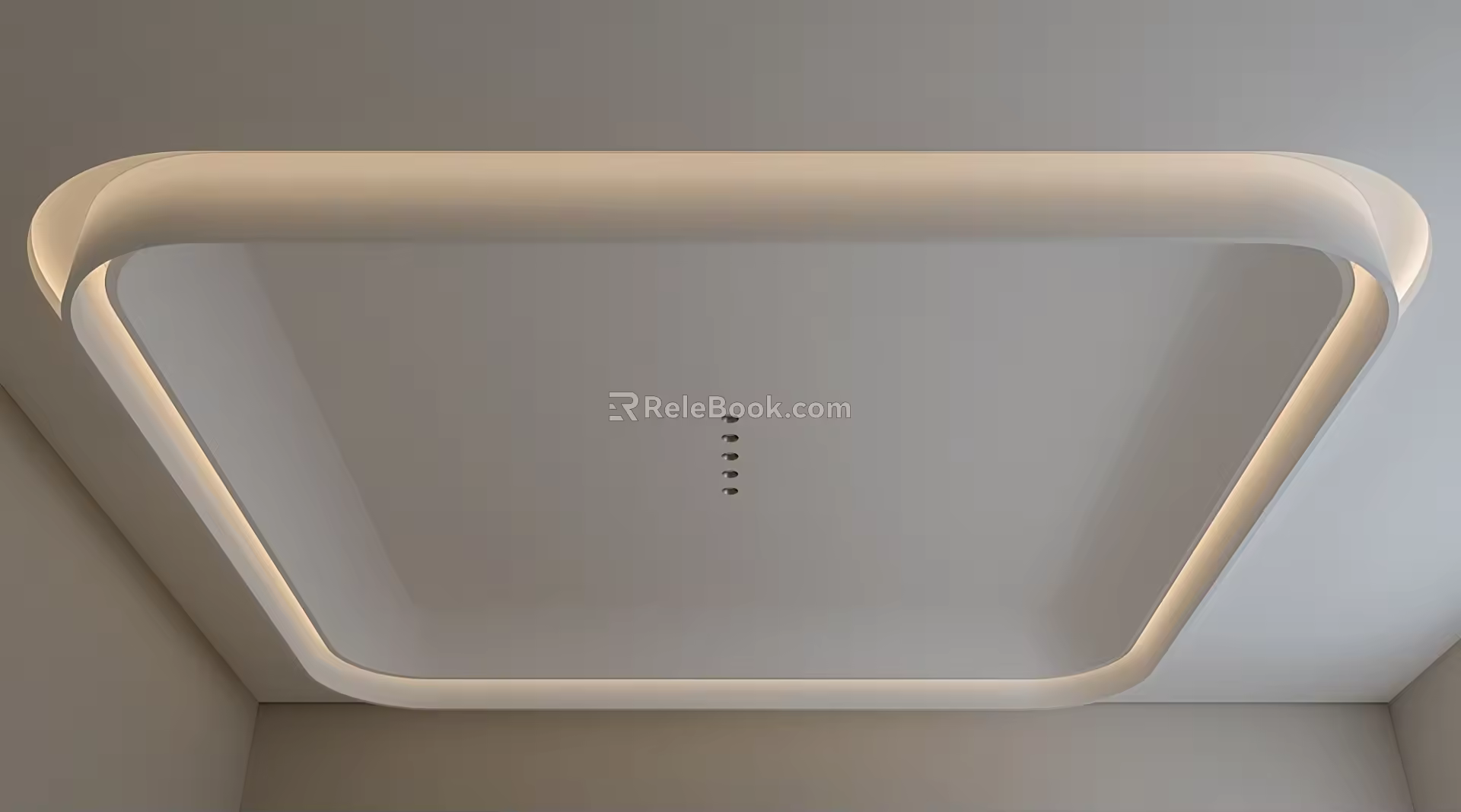 Modern Ceiling Special-shaped Ceiling Narrow Side Anti-glare Downlight 3d model