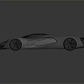 Sleek Silver Concept Sports Car With Aerodynamic Body And Black Wheels