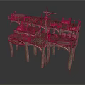 Rustic Wooden Dock Building With Multiple Platforms Ropes Barrels And Support Beams