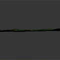 3D Green Terrain Model With Mountainous Landscape Vegetation And White Paths