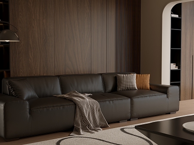 Modern Minimalist Big Buffalo Sofa model