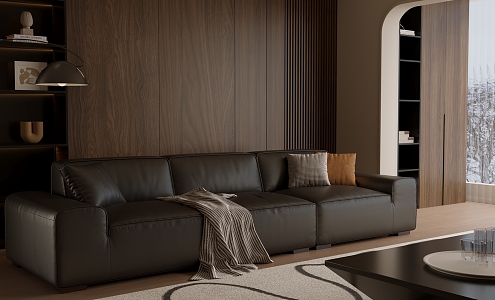 Modern Minimalist Big Buffalo Sofa 3d model