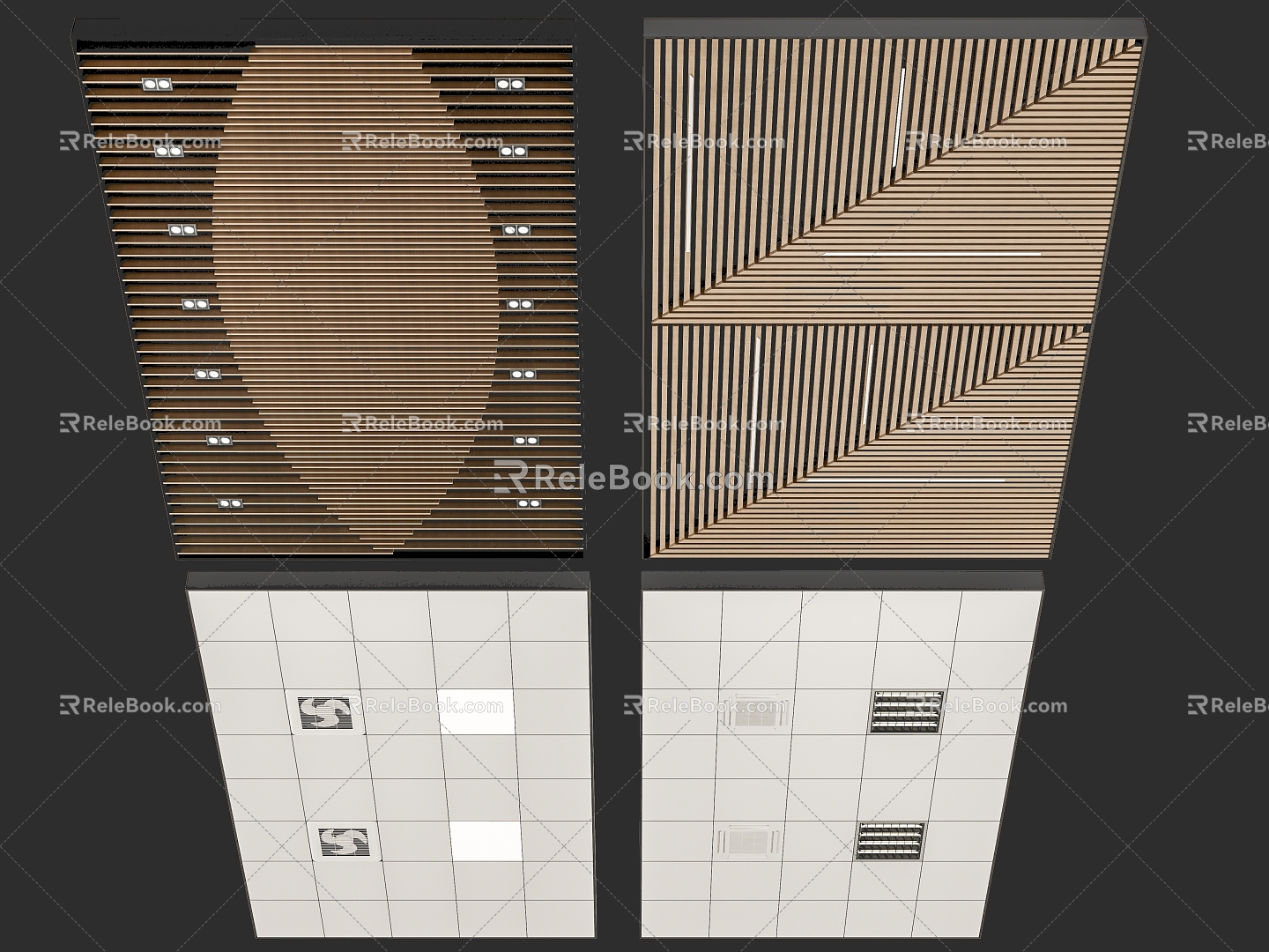 suspended ceiling 3d model