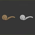 Stylish Gold And Silver Modern Door Handles With Polished Reflective Surfaces