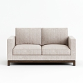 Double sofa 3d model