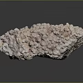 Pinkish White Natural Stone Specimen With Irregular Shape And Shiny Crystal Surface
