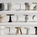 Various Modern Side Tables With Multiple Designs And Materials For Home Decor 3d model