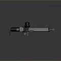 Precision Industrial Linear Actuator With White Rod And Black Motor Parts