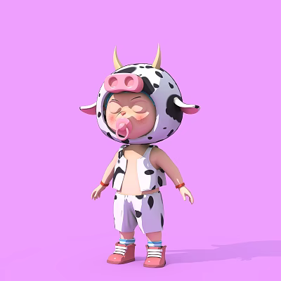 Modern Cartoon Doll 3d model Modern Cartoon Doll 3d model