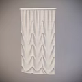 Elegant Pleated Roman Shades In Light Blue Linen For Bright Room Decoration