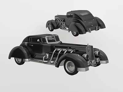 Hyundai Car Classic Car 3d model