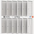 Nana Higuci VETRO Modern Interior Door Collection With Various Glass And Wood Designs
