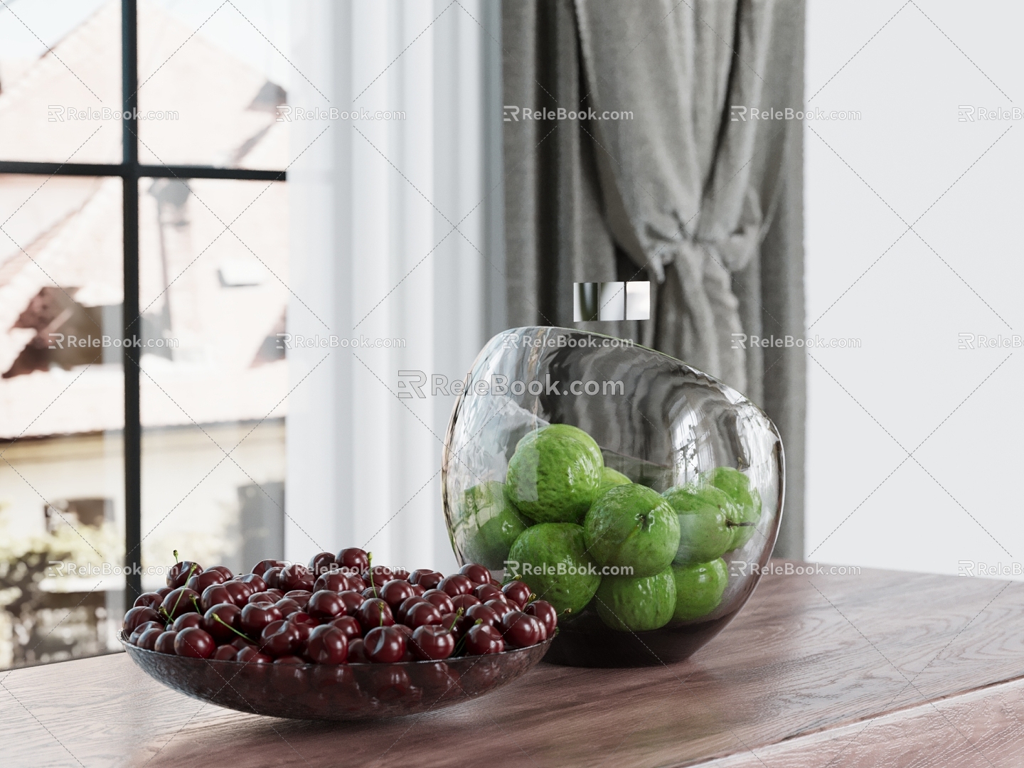 Modern Drinkers Fruit Ornaments Fruit Tray Cherry 3d model