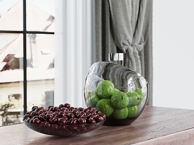 Modern Drinkers Fruit Ornaments Fruit Tray Cherry 3d model