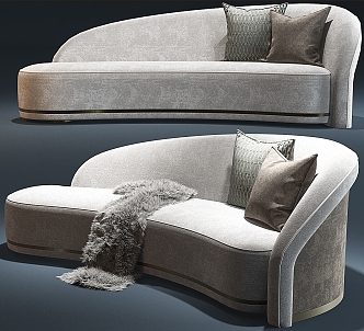 Casual Sofa Casual Sofa Living Room Sofa Multi-Person Sofa Pillow Home Furniture Simple 3d model