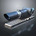 Infrared Steiner Laser Pistol Light Source Firearm Sight Firearm Device 3d model