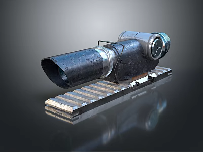 Infrared Steiner Laser Pistol Light Source Firearm Sight Firearm Device 3d model