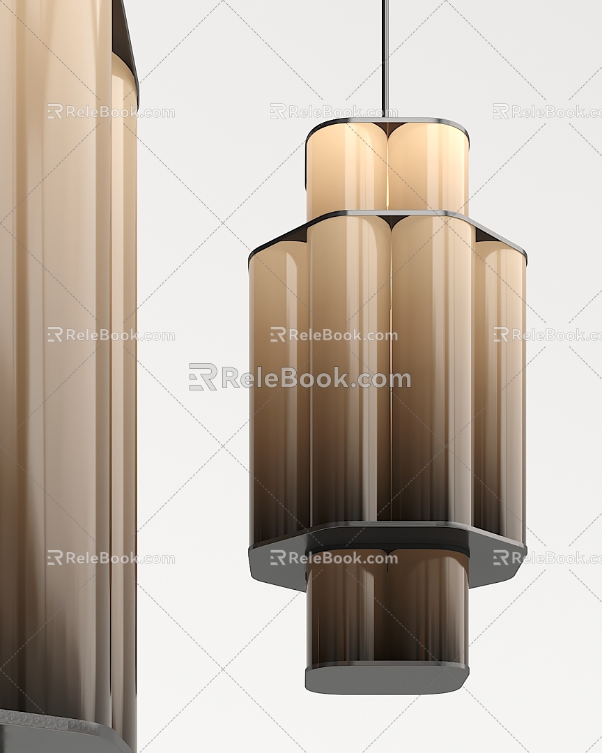 Modern chandelier geometric chandelier 3d model