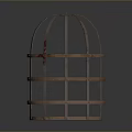 Traditional Handcrafted Bamboo Circular Cage With Intricate Grid Frame Design As Decorative Home Accessory