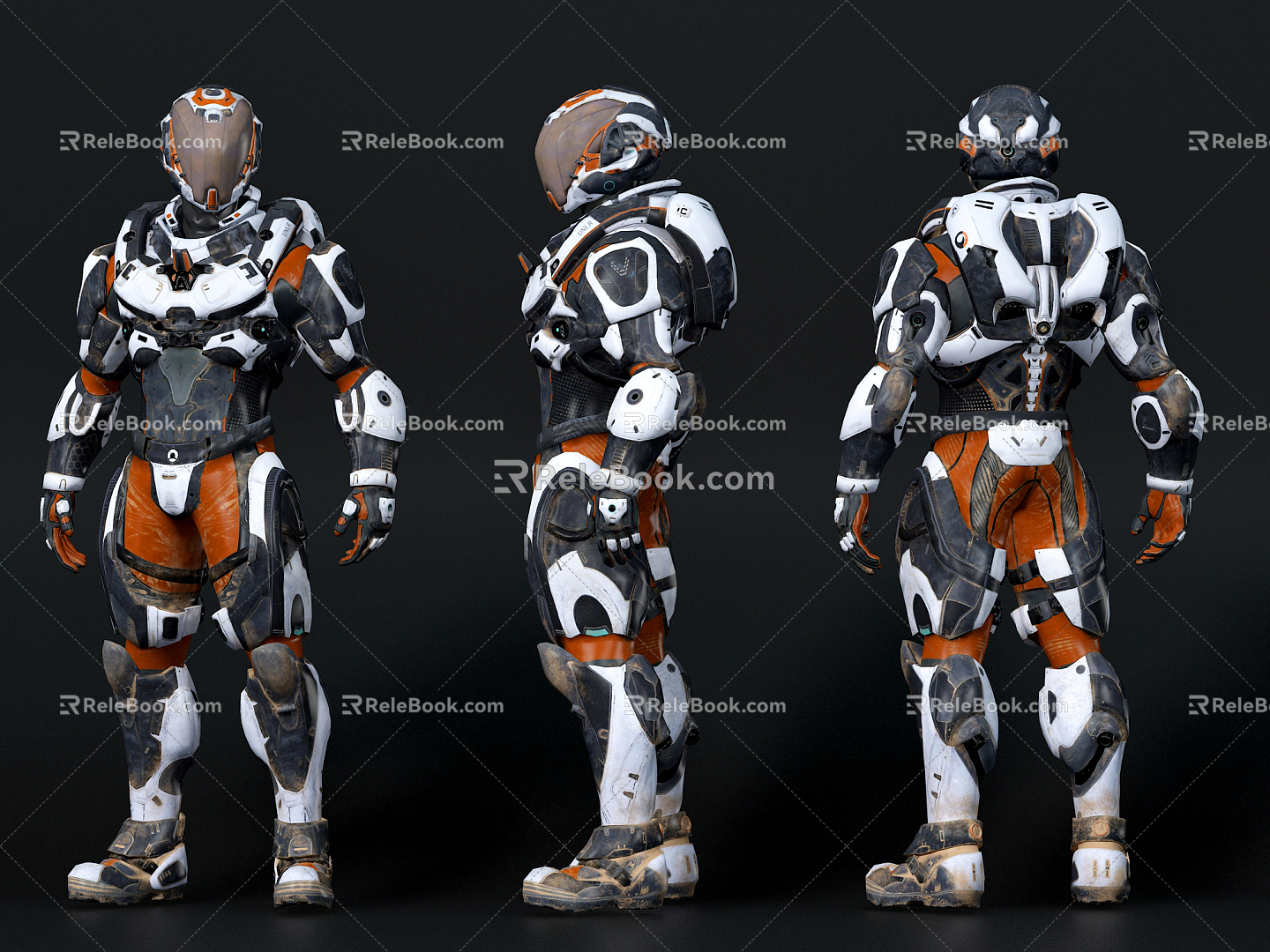 Modern Robot Next Generation Sci-Fi Future Universe Space Mech Warrior Exoskeleton Armored Characters model