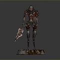 Mech Warrior Mech Soldier Machine Battlearm Mechanical Battlearm Machine Fighter Robot 3d model