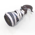 Industrial Metal Equipment With Tape Wrapped Cylindrical Body And Handle