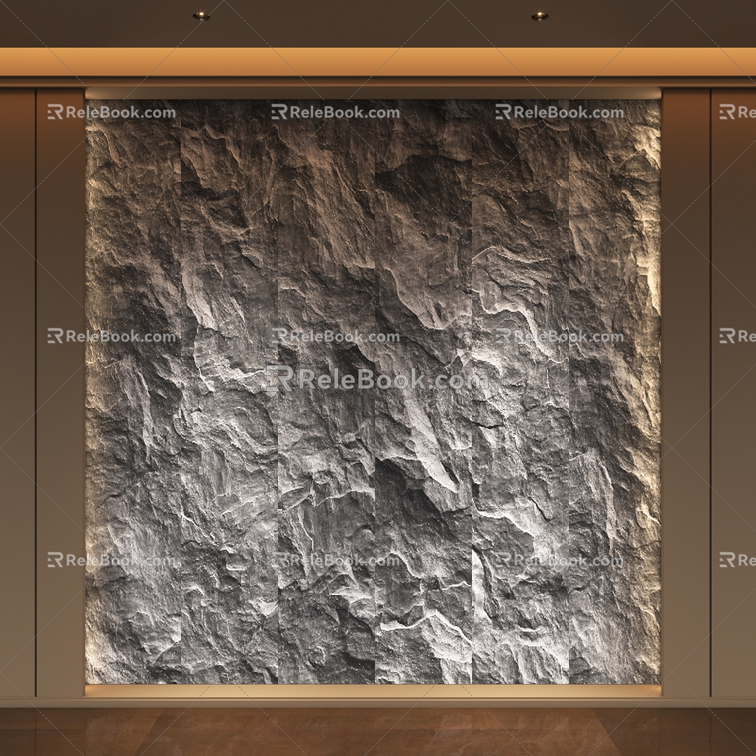 Modern Stone Stone Background Wall Mao Stone Wall Rock Wall Culture Stone Wall Panel 3d model