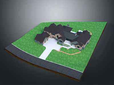 Private Villa Residence Single-family House Small Villa Small House Household Private Housing 3d model