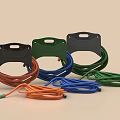 Colorful Cable Organizers For Daily Necessities With Orange Blue Green Cables And Storage Holders