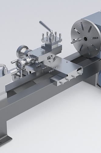 Micro lathe production equipment 3d model