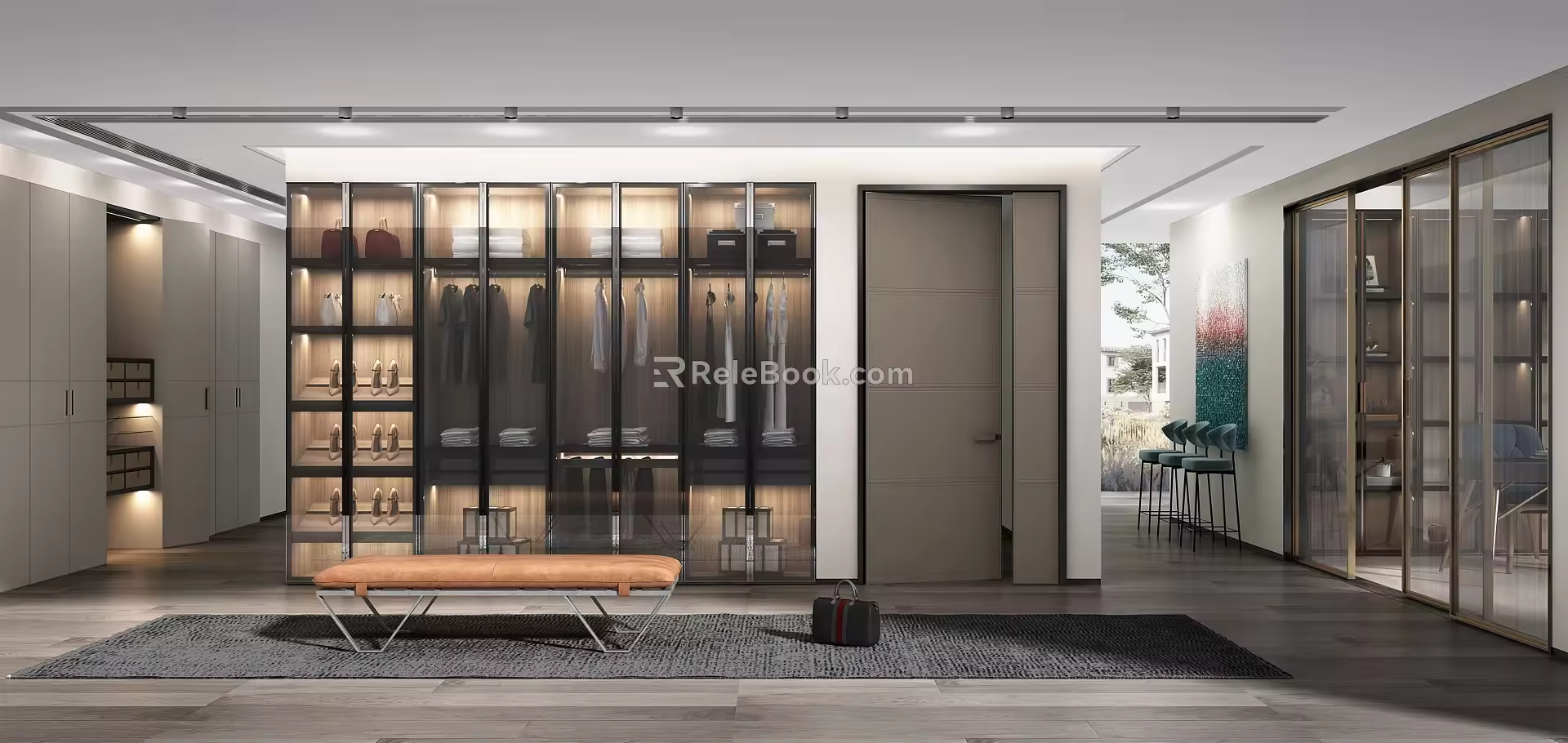 Modern Cloakroom 3d model