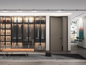 Modern Cloakroom 3d model