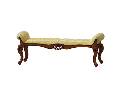 Jane ou bed end stool 3d model