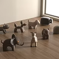 Animal Shaped Kids Chairs in Brown on Wooden Floor with Light Wall and Window