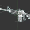 Modern Black Tactical Assault Rifle With Military Design And Ergonomic Features