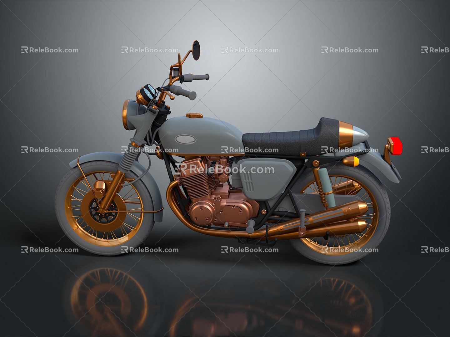 Motorcycle Two-wheeled Motorcycle Cross-country Motorcycle Road Race Motorcycle Motor Vehicle Transport 3d model