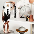 Creative Modern Decorative Ornament Set With Robot Planet Models Satellite Toy Car And Photo Frames