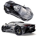 Hyundai sports car Finnier Super sports car Car 3d model