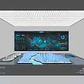Advanced Commercial Equipment With Large Display Console And Smart Data Visualization Monitoring System