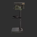 Industrial Drill Press Machine With Metal Frame Worktable And Stable Base 3d model
