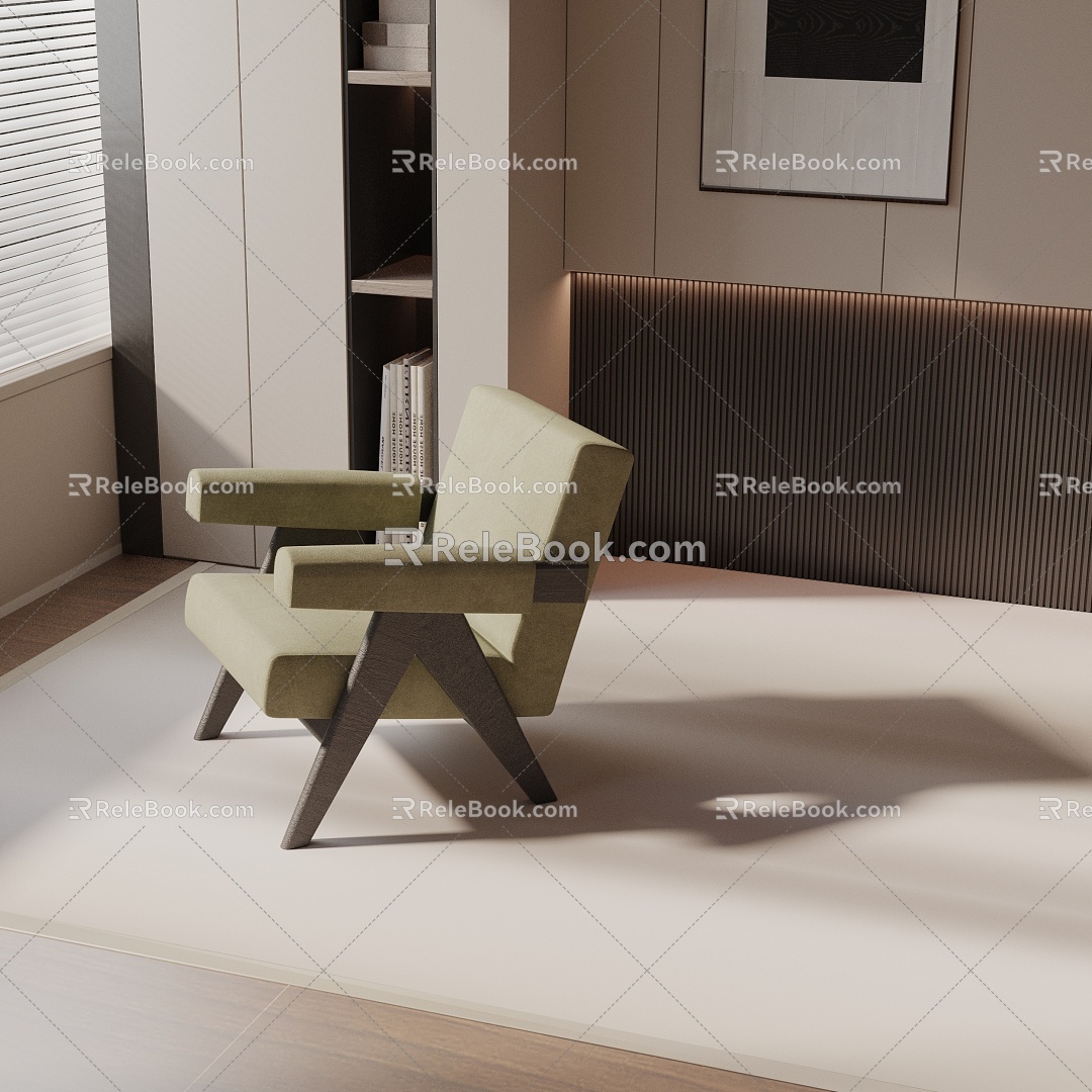 modern leisure chair 3d model