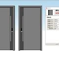 Modern Dark Gray Swing Doors With Sleek Design And Double Door Frames
