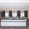 Control Room of Dispatching Center of Command Center 3d model