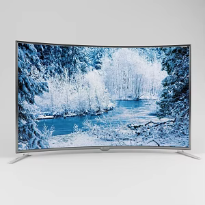 TV curved screen TV 3d model